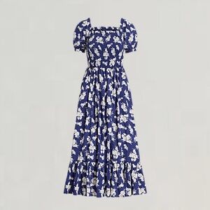 Polo Ralph Lauren Floral Smocked Cotton Dress